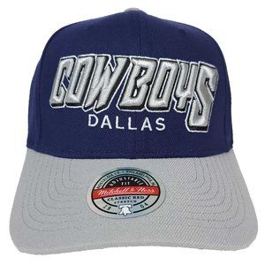 Dallas Cowboys Mitchell & Ness NFL‎ Redline Flex Snapback Hat 3D Logo Cap NWT